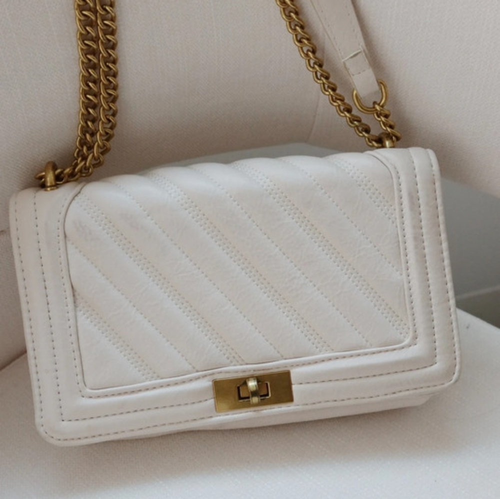 Cream Chain Bag